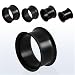 SP28 1 Stück Unisex Flesh Tunnel PTT 72 Schwarz 316L Chirurgenstahl 6 mm Durchmesser