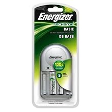 Energizer CHVCWB2 Overnight NiMH AA/AAA Charger With 2 2000mAh AA Batteries