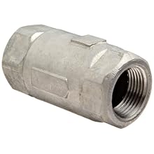 Dixon 62-104 Stainless Steel 316 Ball Cone Check Valve, 3/4" NPT Female