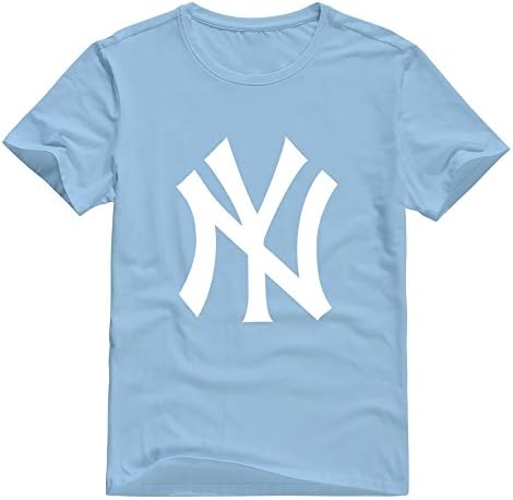 HAGB5K Men New York Yankees T-shirt S SkyBlue