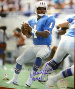 Warren Moon Signed Houston Oilers 8x10 Photo