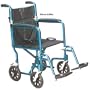 `Wheelchair Transport Lightweight Silver 19"