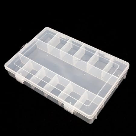 Aufbewahrungsbox für Kleinteile mit 13 Fächern Kunststoff Angelbox