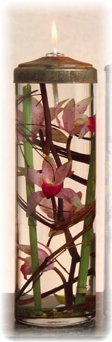 Large Cylinder Oil Candle-Pink Orchid,128oz