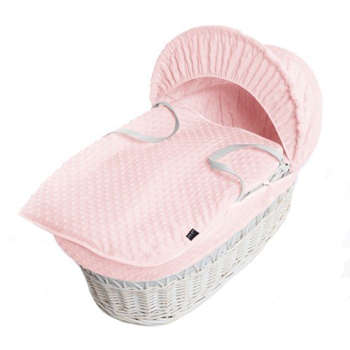 Cheap Super Soft Pink Dimple Spare Replacement Moses Basket Dressing