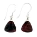 Anna Perrone Tiger's Eye Earrings with .925 Sterling Silver