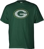 Reebok Green Bay Packers Faded Logo Short Sleeve T Shirt