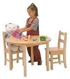 20" High 24" x 24" SQUARE Solid Maple Play Table