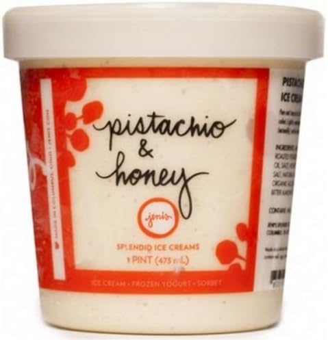 Jenis Splendid Pistachio and Honey Ice Cream, 16 Fluid Ounce -- 8 per case.
