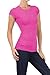 BLVD Women's Basic Solid Round Neck Tee