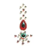 Self Adhesive Indian Bindi Dots Bollywood Belly Dance Tattoo Body Art and Crystal Wedding & Bridal Fashion Jewelry
