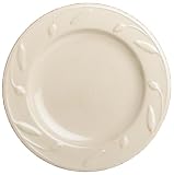 Signature Housewares Sorrento 8-Inch Salad Plates, Ivory, Set of 6