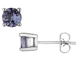 Tanzanite Stud Earrings 4/5 Carat (ctw) in Sterling Silver