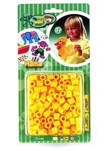 Blister Packung mit Perlen in der Farbe Gelb Hama 8303