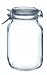 Bormioli Rocco Fido Round Clear Jar, 67-3/4-Ounce