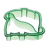 Kitchen Craft Let's Make Dinosaur Shaped Sandwich Cutter