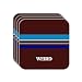 Personal Name Gift - "WEIRD" Set of 4 Mini-Mousepad Coasters (blue design)