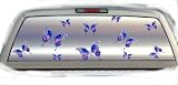 Butterfly Glow- Silver- 22 Inches-by-65 Inches- Rear Window Graphics