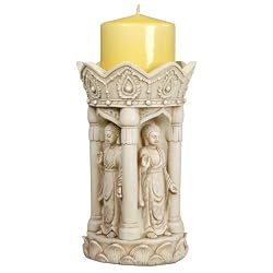 Buddha Gift: Four Buddha Pillars Candle Holder