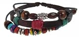 Men's Karma Leather Zen Bracelet Fits Sizes 7-11 Inches. (Foil Gift Box)