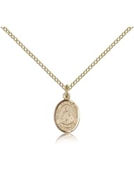 Free Engraving Included Medal-Gold Filled Infant of Prague Pendant 1/2 x 1/4" 9207GF--w/18" Chain w/Box Unusual & Specialty Children/Schools