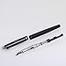 Crazy K&A Hero 9296 Accounting Ultrafine Iridium Nib Writing Fountain Pen for Office School Black & Silver