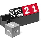 Cubes Perpetual Calendar Red/Grey/Black