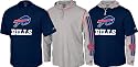 Buffalo Bills Youth Long Sleeve Hooded Tee Combo Pack