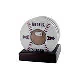 Los Angeles Angels of Anaheim 4 pack Coaster Set with Game Used Dirt
