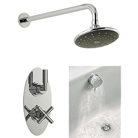 Helix Shower, Ocean Shower Head & Bath Filler