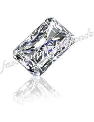 0.70 Ct Radiant Cut Natural Loose Diamond CUT:VERY GOOD 14K White Gold SI2 GIA