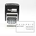 ExcelMark Self-Inking Mini Date & Message Stamp - S161 (Black Ink)