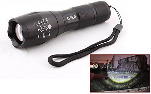 PWOW® LED Flashlight Cree XML T6 5-Mode Zoomable Focus Torch