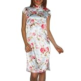 SILK COUTURE Womens Sexy Floral Brocade Cheongsam / Chinese Dress (Size: M-L)