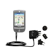 International Wall / AC Charger for the Pharos GPS 525E - Gomadic Brand w/ TipExchange Technology