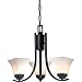 Minka Lavery Lights 1813-66 Mini 3LT Chandelier - Black Agilis Contemporary Indoor Lighting