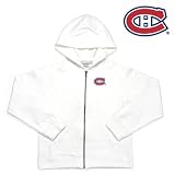 Montreal Canadiens NHL Girls Lucky Full Zip Hooded Jacket (White)