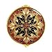 Red Elegant Round Bejeweled Compact Mirror
