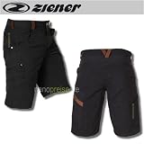ZIENER Herren MTB Baggy Bermuda Fahrradhose FINN BLACK