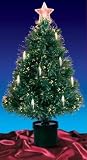 3′ Pre-Lit Fiber Optic Artificial Christmas Tree with Candles – Multi Lights