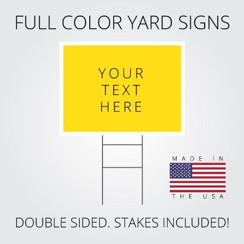 5 18"x24" Full Color Double Sided Custom Yard Signs