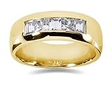 1.40 ctw Men's Diamond Ring in 14K Yellow Gold