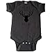 Rabbit Skins I Like Big Racks Hunting Baby Bodysuit Black Vinyl