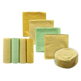 Luvable Friends Washcloths with Bonus Bath Sponge, 8 Pack, YellowLuvable Friends Washcloths with Bonus Bath Sponge, 8 Pack