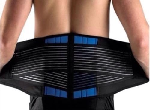 Top Quality Magnetic Neoprene Deluxe Back Belt Double Pull Lumbar Lower Back Support Brace Waist Belt Exercise Belt 1PC (M 39" (100cm))