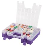 Akro-Mils 06215 Plastic Portable Hardware and Craft Parts Organizer, Regular, Purple