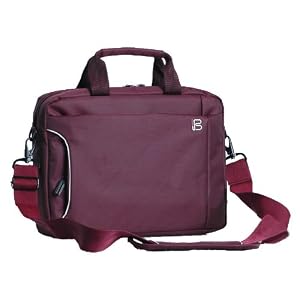 14.1 inch Purple Quad Compartment Laptop Notebook Carry Case Briefcase Shoulder Messenger Bag