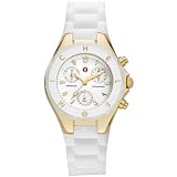 Michele Woman's MWW12D000011 Tahitian Jelly Bean Gold Plate White Watch On Sale