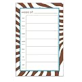 Vertical Weekly Calendar Pads - Zebra