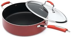 Hamilton Beach 92321 Aluminum Nonstick Signature 12 Inch Covered Chicken Fryer, Red